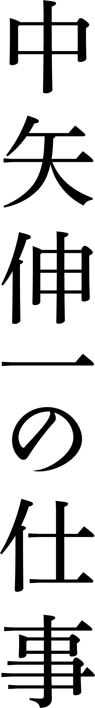 中矢伸一の仕事